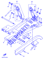 BRAS OSCILLANT / AMORTISSEUR pour Yamaha XV125 de 1998