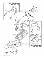 GARDE BOUE pour Yamaha XV125 de 1999