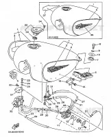 RESERVOIR A ESSENCE pour Yamaha XV125 de 1999