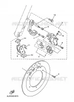 ETRIER DE FREIN AVANT pour Yamaha XV125 de 1999