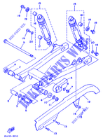 BRAS OSCILLANT / AMORTISSEUR pour Yamaha XV125 de 1999