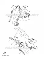 ARBRE A CAMES / CHAINE DE DISTRIBUTION pour Yamaha XV125S de 2000