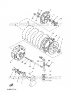 EMBRAYAGE DE DEMARREUR pour Yamaha XV125S de 2000