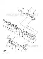 BARILLET DE SELECTION / FOURCHETTES pour Yamaha XV125S de 2000