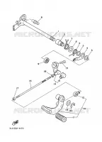 AXE DE SELECTEUR / PEDALE pour Yamaha XV125S de 2000