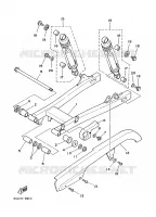 BRAS OSCILLANT / AMORTISSEUR pour Yamaha XV125S de 2000