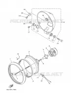 PHARE  pour Yamaha XV125S de 2000