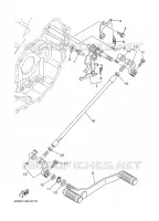 AXE DE SELECTEUR / PEDALE pour Yamaha XV1600A de 1999