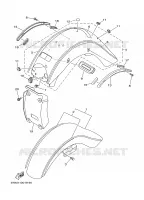 GARDE BOUE pour Yamaha XV1600A de 1999