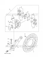 ETRIER DE FREIN ARRIERE pour Yamaha XV1600A de 1999