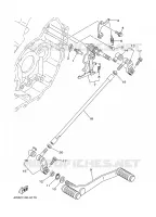 AXE DE SELECTEUR / PEDALE pour Yamaha XV1600A de 2001