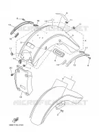 GARDE BOUE pour Yamaha XV1600A de 2001