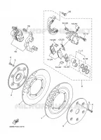 ETRIER DE FREIN AVANT pour Yamaha XV1600A de 2001