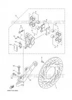 ETRIER DE FREIN ARRIERE pour Yamaha XV1600A de 2001