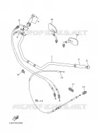 GUIDON ET CABLES pour Yamaha XV1600A de 2001