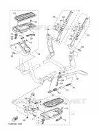 SUPPORT / REPOSE PIEDS pour Yamaha XV1600A de 2001
