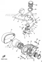 ADMISSION pour Yamaha XV250 de 1991