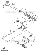 AXE DE SELECTEUR / PEDALE pour Yamaha XV250 de 1991