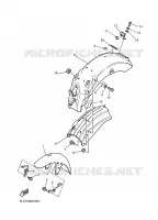 GARDE BOUE pour Yamaha XV250 de 1991