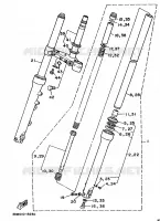 FOURCHE pour Yamaha XV250 de 1991