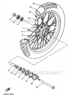 ROUE AVANT pour Yamaha XV250 de 1991