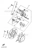 ETRIER DE FREIN AVANT pour Yamaha XV250 de 1991