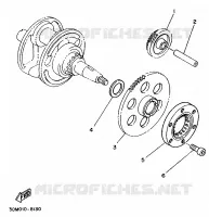 EMBRAYAGE DE DEMARREUR pour Yamaha XV250 de 1996