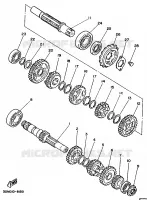 TRANSMISSION pour Yamaha XV250 de 1996