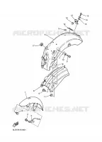 GARDE BOUE pour Yamaha XV250 de 1996