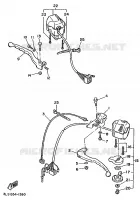COMMODO / LEVIER pour Yamaha XV250 de 1996