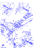 SUPPORT / REPOSE PIEDS pour Yamaha XV250L (12.5KW) de 1992