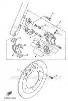 ETRIER DE FREIN AVANT pour Yamaha XV250S de 1997