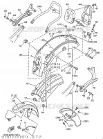 ALTERNATIVE GARDE BOUE pour Yamaha XV250S de 1997