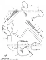 GUIDON ET CABLES pour Yamaha XV250S de 1997