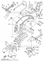 ALTERNATIVE GARDE BOUE pour Yamaha XV250S de 1997