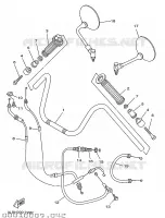 GUIDON ET CABLES pour Yamaha XV250S de 1997