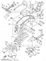 ALTERNATIVE GARDE BOUE pour Yamaha XV250S de 1997