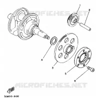 EMBRAYAGE DE DEMARREUR pour Yamaha XV250S de 1997