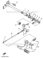 AXE DE SELECTEUR / PEDALE pour Yamaha XV250S de 1997