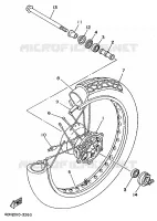 ROUE AVANT pour Yamaha XV250S de 1997