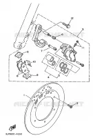 ETRIER DE FREIN AVANT pour Yamaha XV250S de 1997