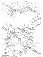 SUPPORT / REPOSE PIEDS pour Yamaha XV250S de 1997