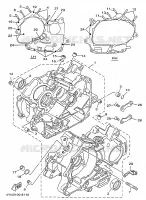 CARTER MOTEUR pour Yamaha XV500 de 1998