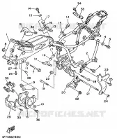 CADRE pour Yamaha XV500 de 1998