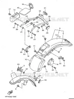 GARDE BOUE pour Yamaha XV500 de 1998
