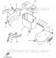 COUVERCLE LATERAL pour Yamaha XV500 de 1998