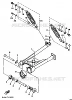 BRAS OSCILLANT / AMORTISSEUR pour Yamaha XV500 de 1998