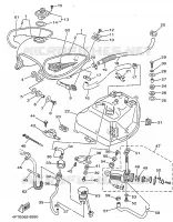 RESERVOIR A ESSENCE pour Yamaha XV500 de 1998