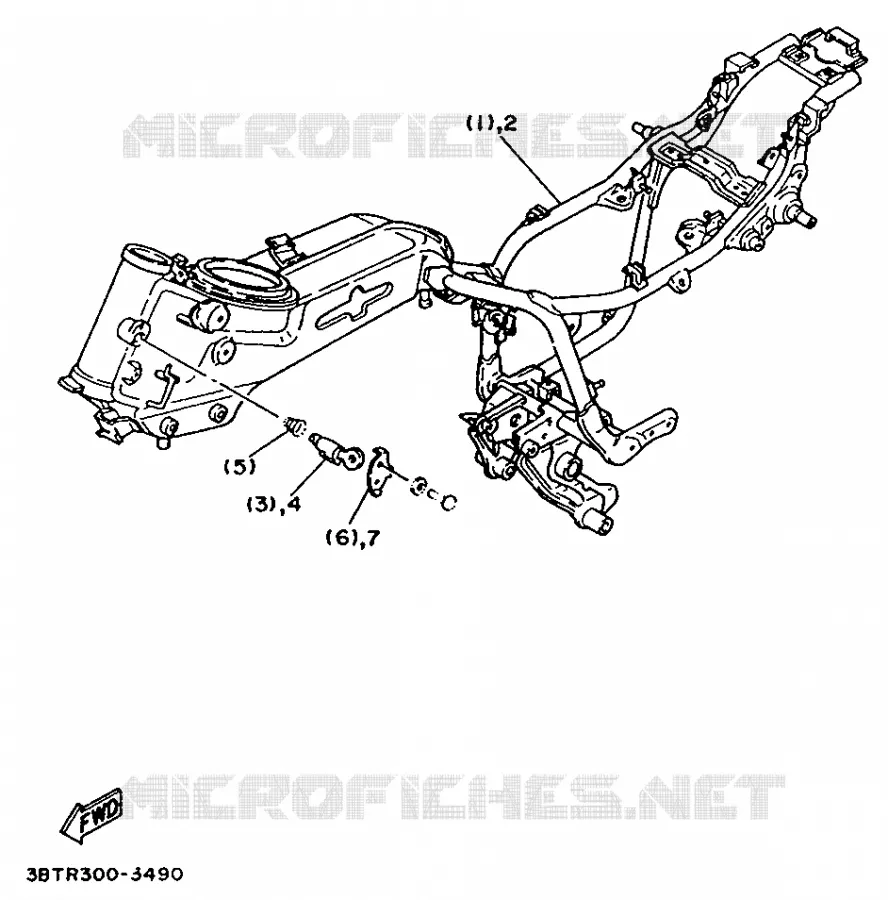 PIÈCES OPTIONNELLES - PARTIE CYCLE - SUEDE Yamaha MOTO 535 1994 VIRAGO  XV535
