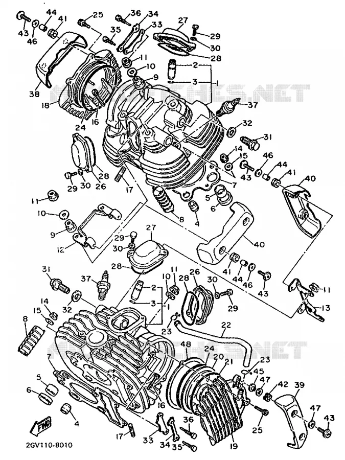 CYLINDRE Yamaha MOTO 535 1994 VIRAGO  XV535